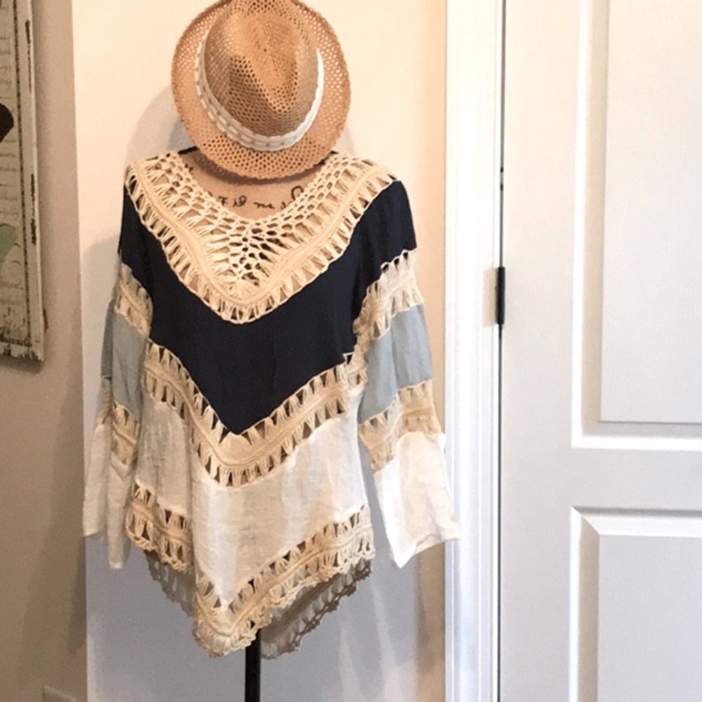 Ladies BoHo crochet top